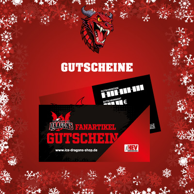 Gutscheine für Fanartikel der Herford Ice Dragons