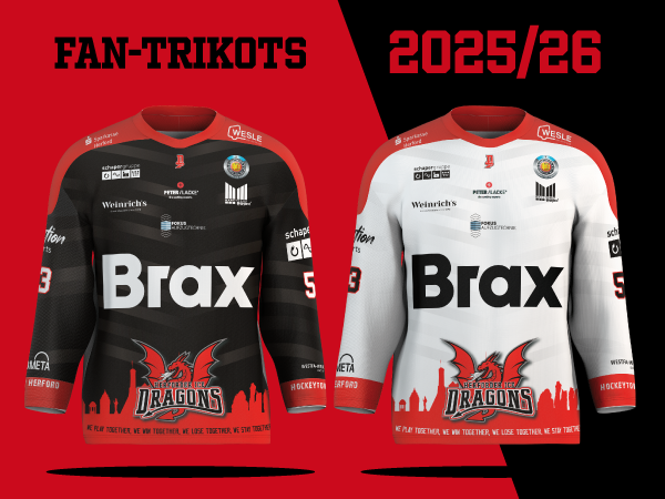 Fantrikots Saison 2025-26 der Herforder Ice Dragons