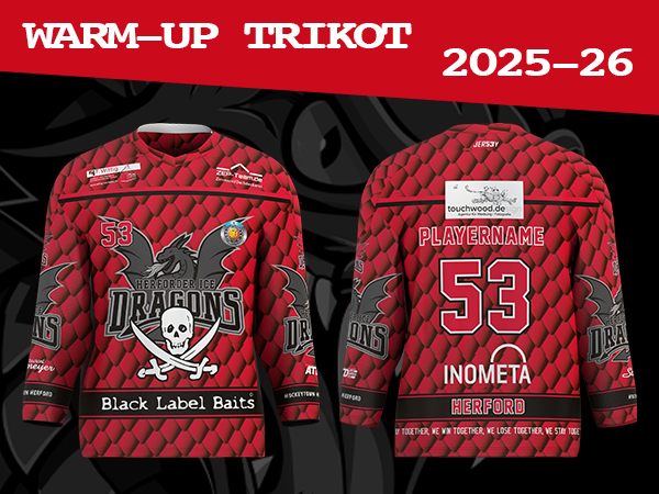 WarmUp Fantrikot - Saison 2025-26 der Herforder Ice Dragons