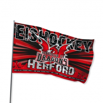 Ice Dragons - Fan Fahne 150x100cm - Logo