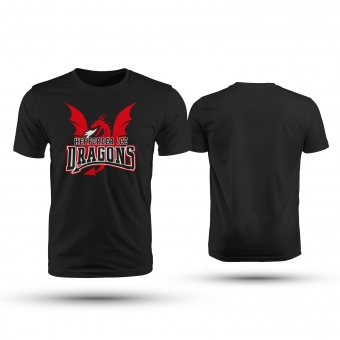 Ice Dragons - T-Shirt - schwarz - Logo